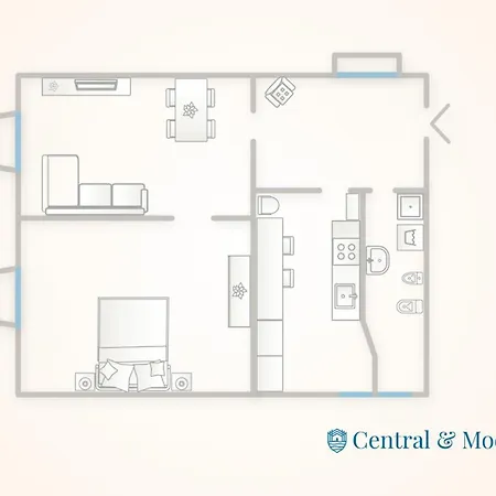 & Modern By Rent Lägenhet Como